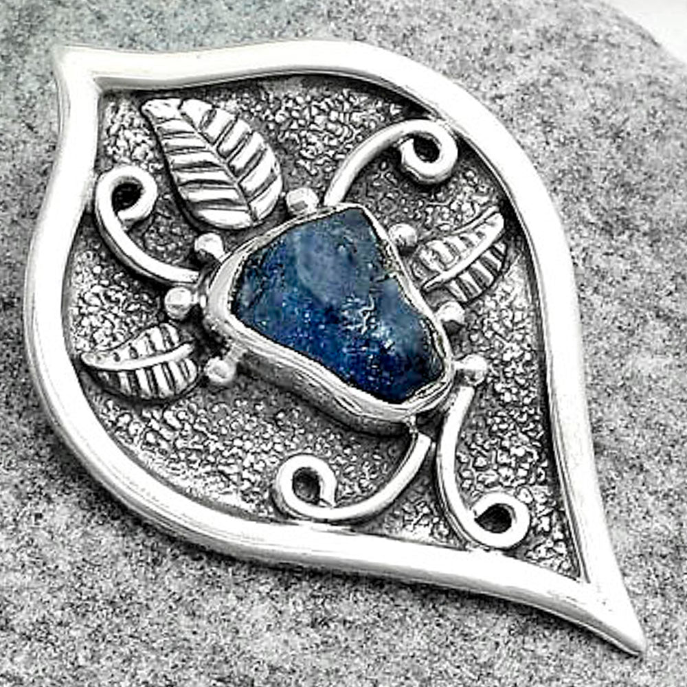 Natural Blue Sapphire Rough Pendant P-1707 SDP121453