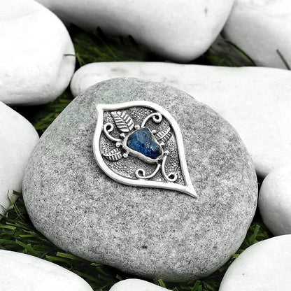 Natural Blue Sapphire Rough Pendant P-1707 SDP121453