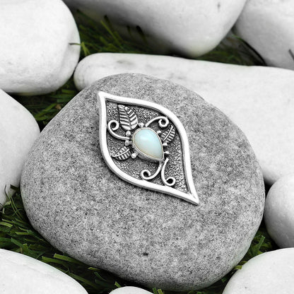 Natural White Opal Pendant P-1707 SDP121456