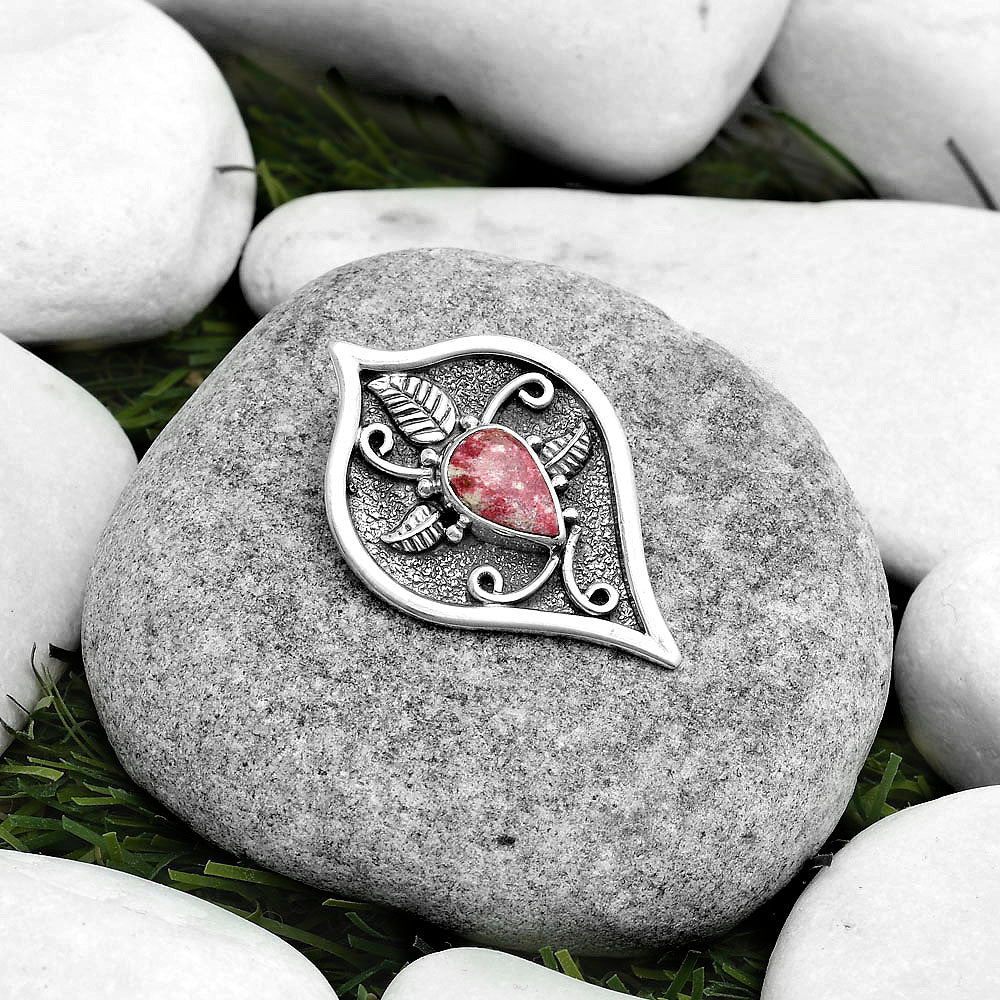 Natural Pink Thulite - Norway Pendant P-1707 SDP121460