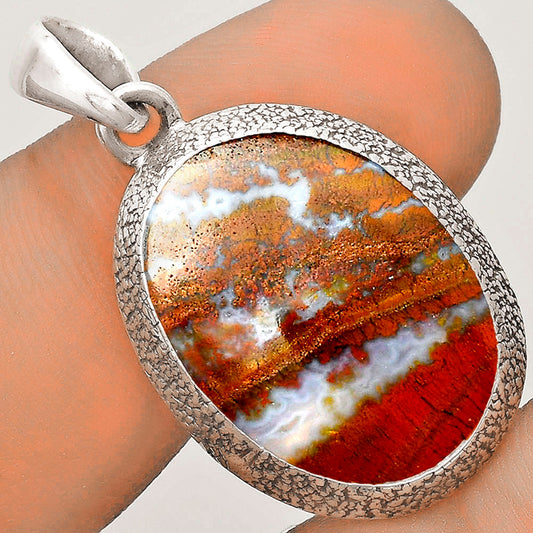 Natural Red Moss Agate Pendant P-1538 SDP121514