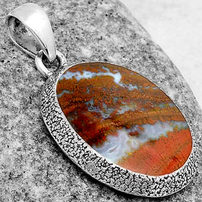 Natural Red Moss Agate Pendant P-1538 SDP121514