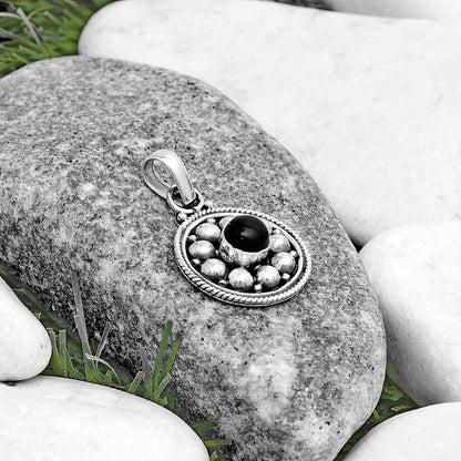 Bali Design - Black Onyx - Brazil Pendant P-1713 SDP121529