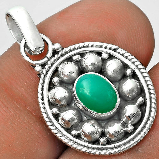 Bali Design - Chrysoprase - Australia Pendant P-1713 SDP121531