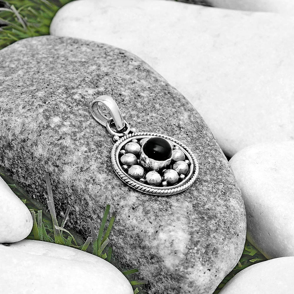 Bali Design - Black Onyx - Brazil Pendant P-1713 SDP121539