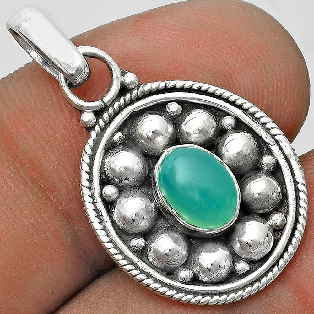 Bali Design - Chrysoprase - Australia Pendant P-1713 SDP121541