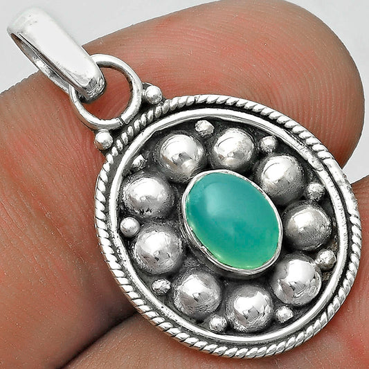 Bali Design - Chrysoprase - Australia Pendant P-1713 SDP121541