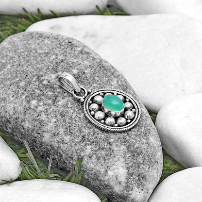 Bali Design - Chrysoprase - Australia Pendant P-1713 SDP121541