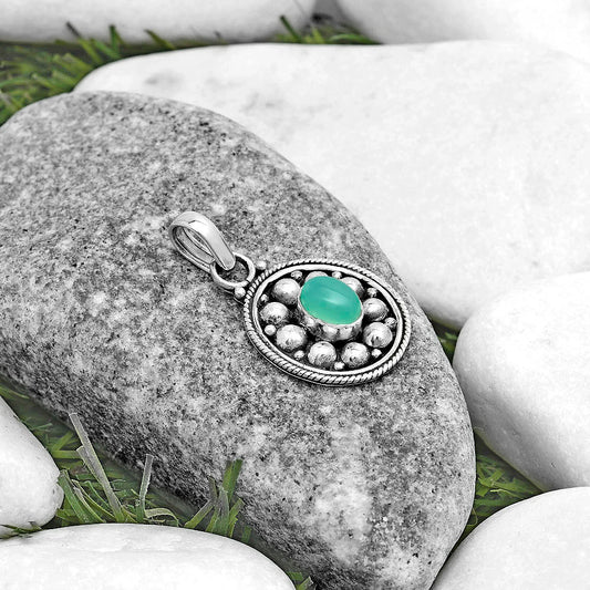 Bali Design - Chrysoprase - Australia Pendant P-1713 SDP121541