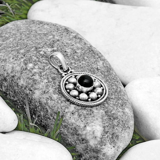 Bali Design - Black Onyx - Brazil Pendant P-1713 SDP121550