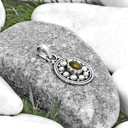 Bali Design - Black Ethiopian Opal Pendant P-1713 SDP121558