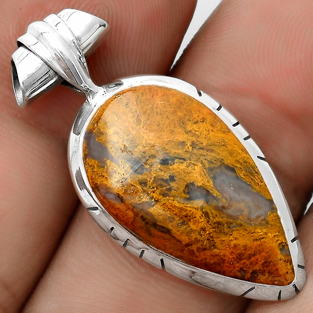 Natural Rare Cady Mountain Agate Pendant P-1667 SDP121667