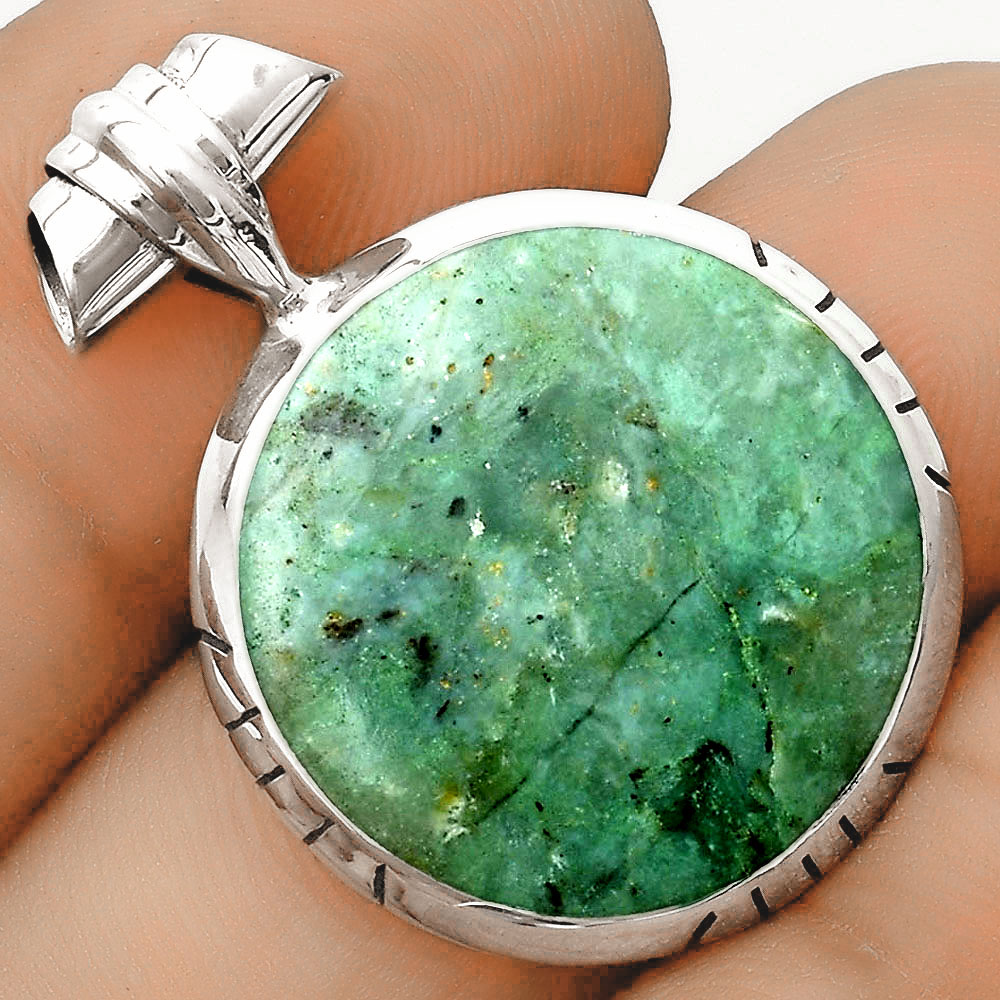 Natural Larsonite Jasper Pendant P-1667 SDP121671