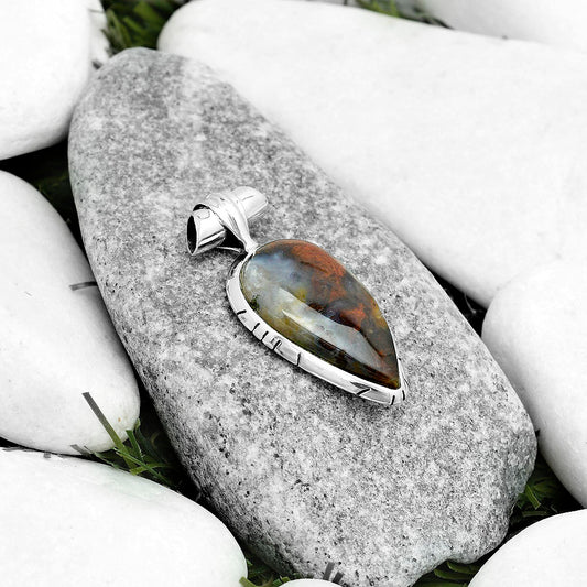 Natural Rare Cady Mountain Agate Pendant P-1667 SDP121691