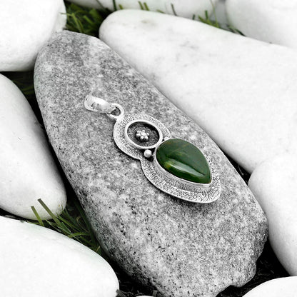 Natural Chrome Chalcedony Pendant P-1716 SDP121696