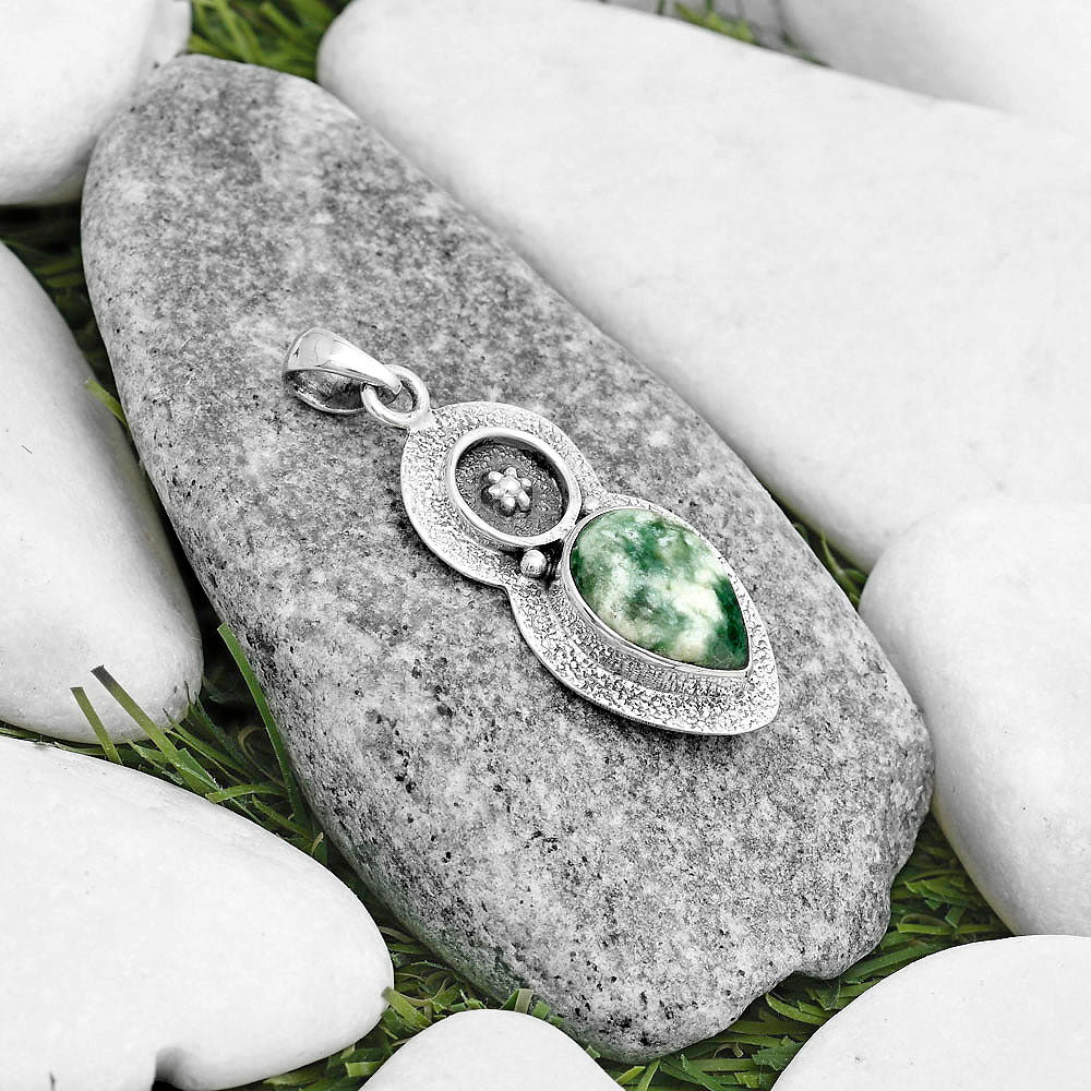 Natural Dioptase Pendant P-1716 SDP121703