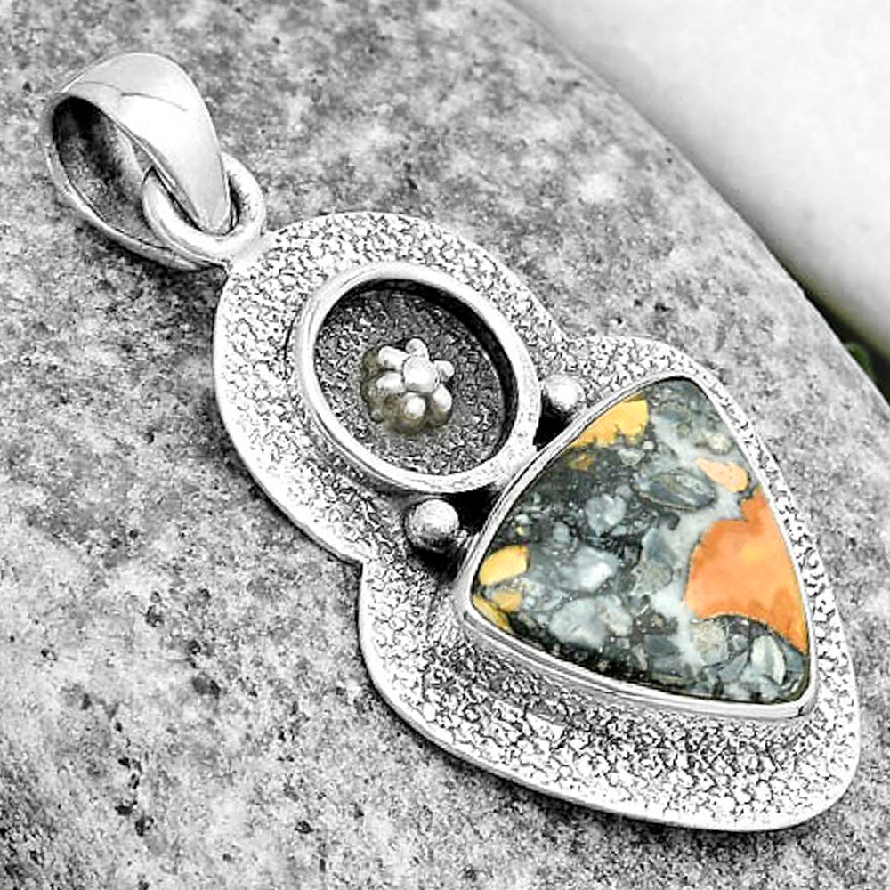 Natural Maligano Jasper - Indonesia Pendant P-1716 SDP121704