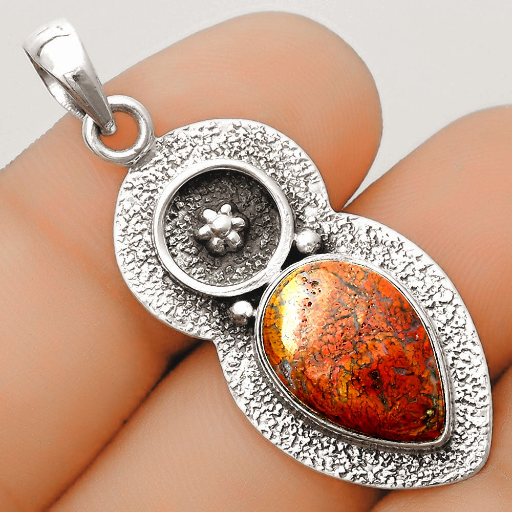 Natural Red Moss Agate Pendant P-1716 SDP121705