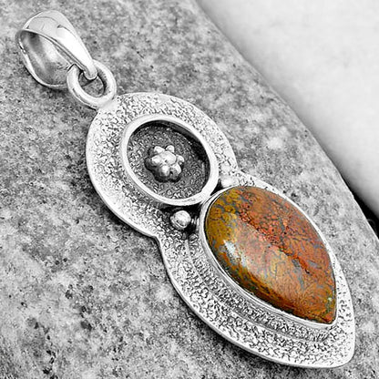 Natural Red Moss Agate Pendant P-1716 SDP121705