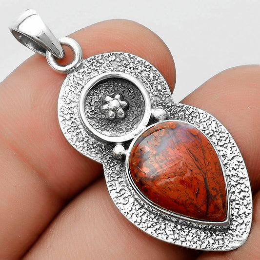 Natural Red Moss Agate Pendant P-1716 SDP121708