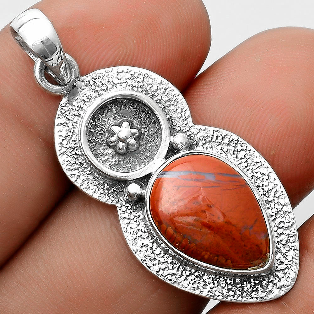 Natural Red Moss Agate Pendant P-1716 SDP121711