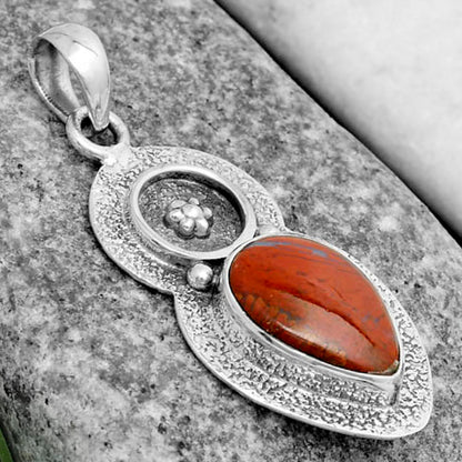 Natural Red Moss Agate Pendant P-1716 SDP121711