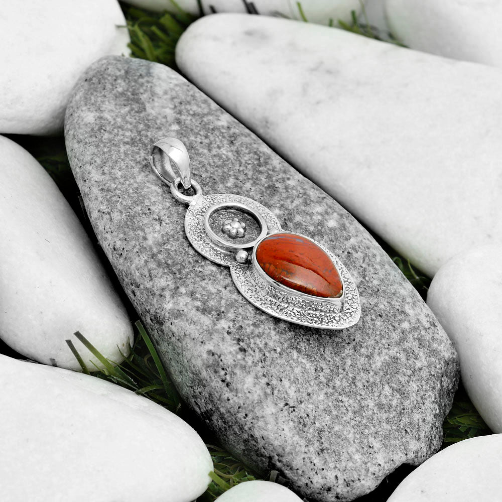 Natural Red Moss Agate Pendant P-1716 SDP121711