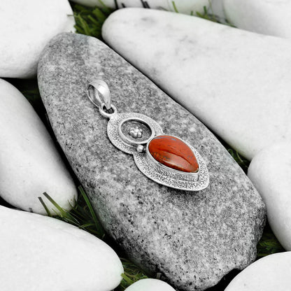 Natural Red Moss Agate Pendant P-1716 SDP121711