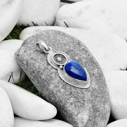 Natural Lapis - Afghanistan Pendant P-1716 SDP121720