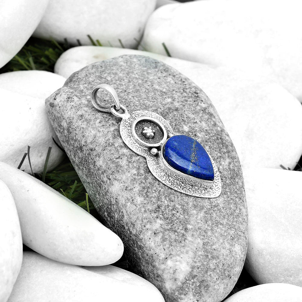 Natural Lapis - Afghanistan Pendant P-1716 SDP121727