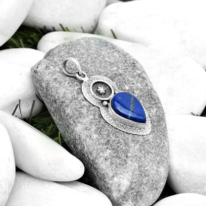 Natural Lapis - Afghanistan Pendant P-1716 SDP121727