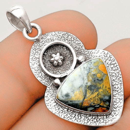 Natural Maligano Jasper - Indonesia Pendant P-1716 SDP121728