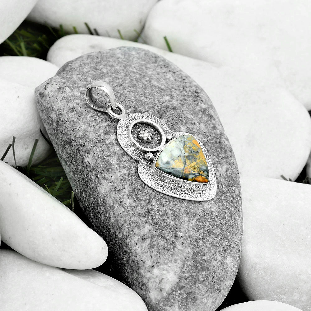Natural Maligano Jasper - Indonesia Pendant P-1716 SDP121728