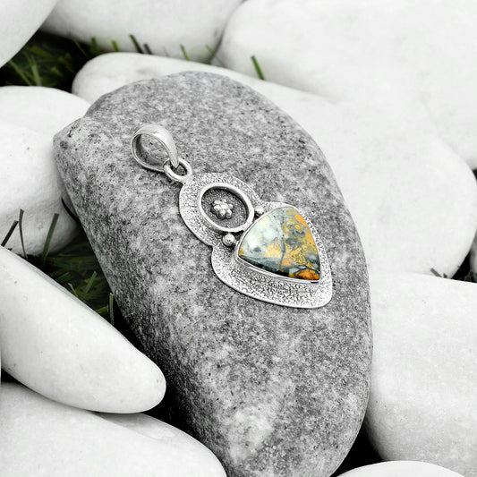 Natural Maligano Jasper - Indonesia Pendant P-1716 SDP121728