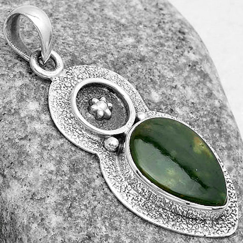 Natural Chrome Chalcedony Pendant P-1716 SDP121733