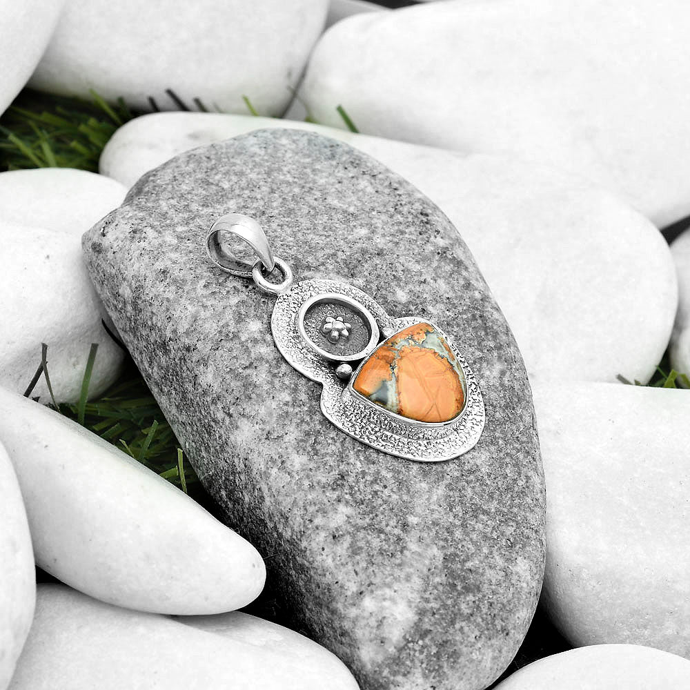 Natural Maligano Jasper - Indonesia Pendant P-1716 SDP121737