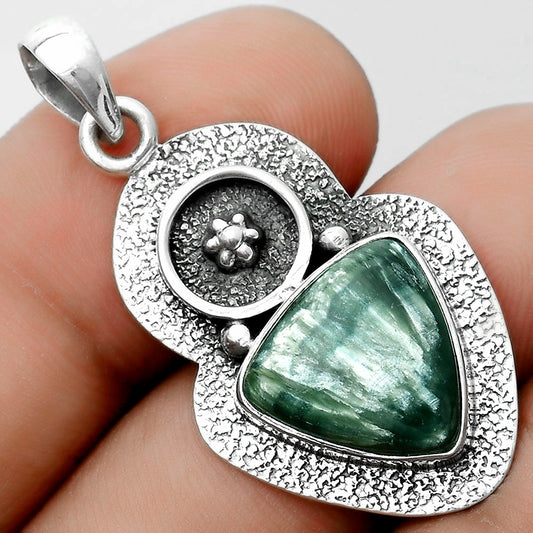 Natural Russian Seraphinite Pendant P-1716 SDP121741