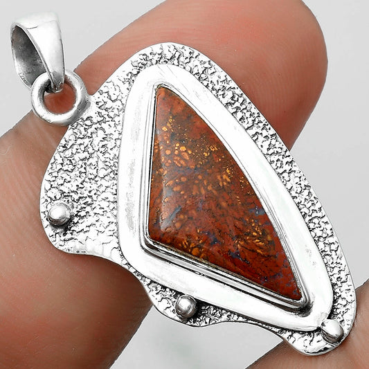 Natural Red Moss Agate Pendant P-1498 SDP121747