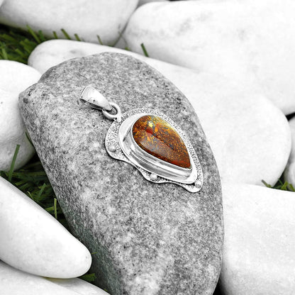 Natural Red Moss Agate Pendant P-1498 SDP121755