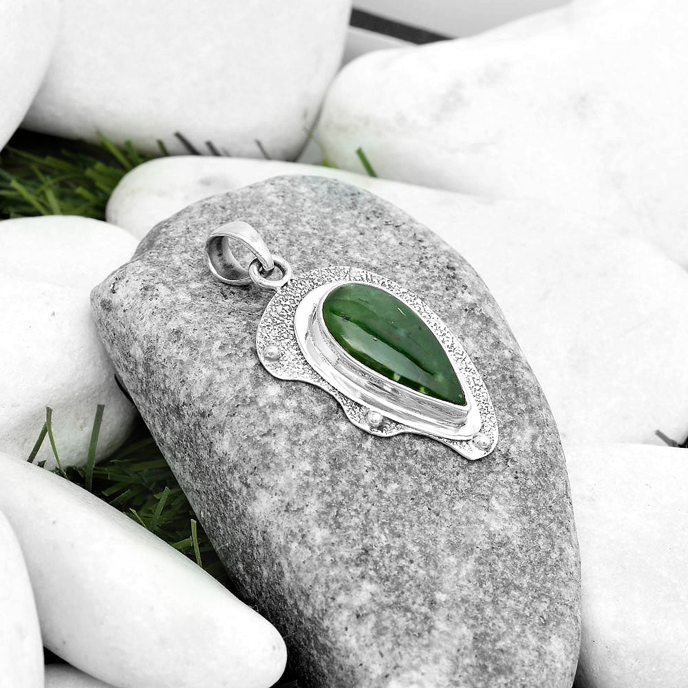 Natural Chrome Chalcedony Pendant P-1498 SDP121762