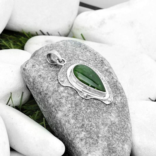 Natural Chrome Chalcedony Pendant P-1498 SDP121762