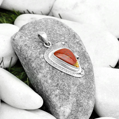 Natural Red Moss Agate Pendant P-1498 SDP121763