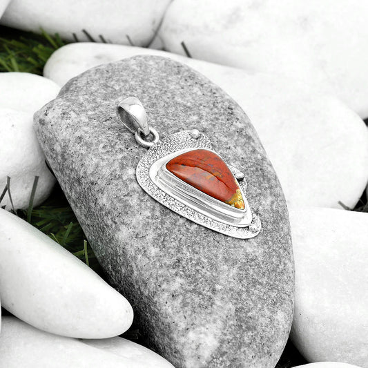 Natural Red Moss Agate Pendant P-1498 SDP121763