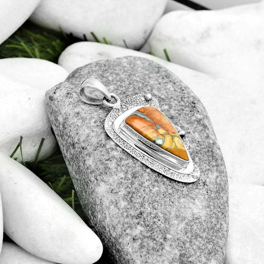 Natural Maligano Jasper - Indonesia Pendant P-1498 SDP121770