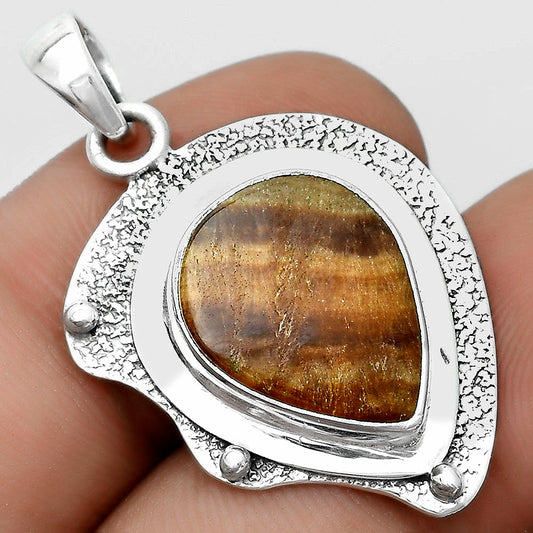 Natural Brown Fluorite Pendant P-1498 SDP121776