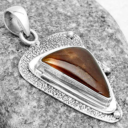 Natural Brown Fluorite Pendant P-1498 SDP121777