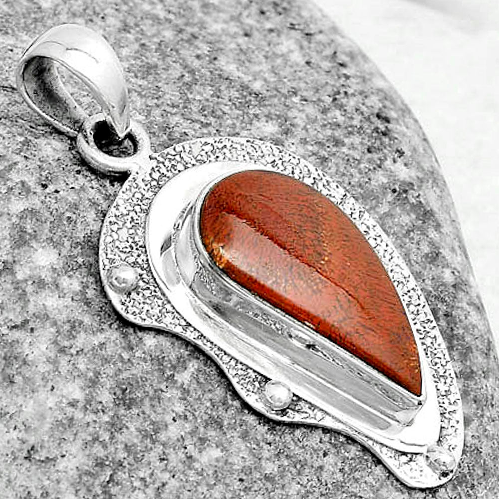 Natural Red Moss Agate Pendant P-1498 SDP121787