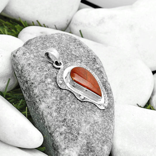 Natural Red Moss Agate Pendant P-1498 SDP121787