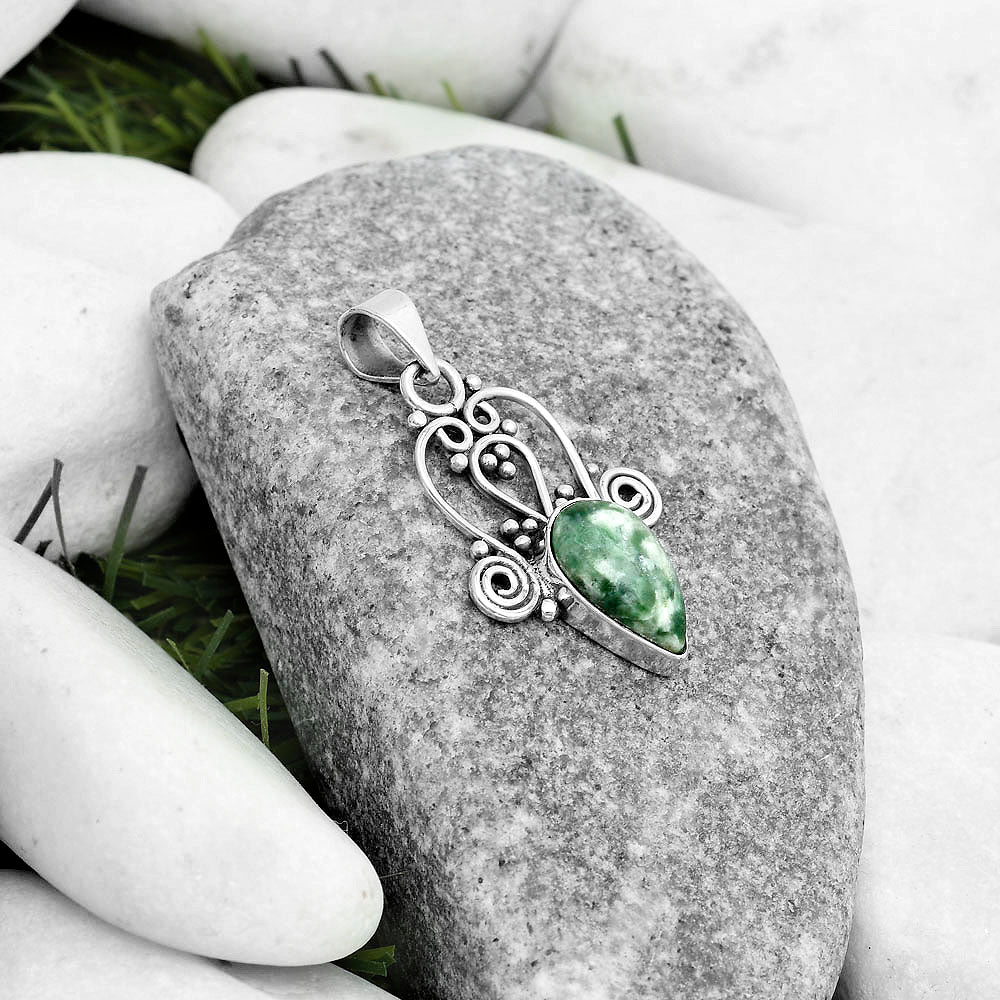 Natural Dioptase Pendant P-1553 SDP121802