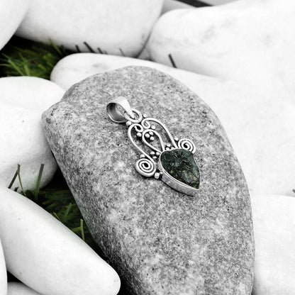Natural Tektite Rough - Greek Pendant P-1553 SDP121803